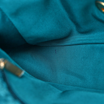 Chanel Tweed Quilted Medium Chanel 19 Flap Turquoise 11 of 12