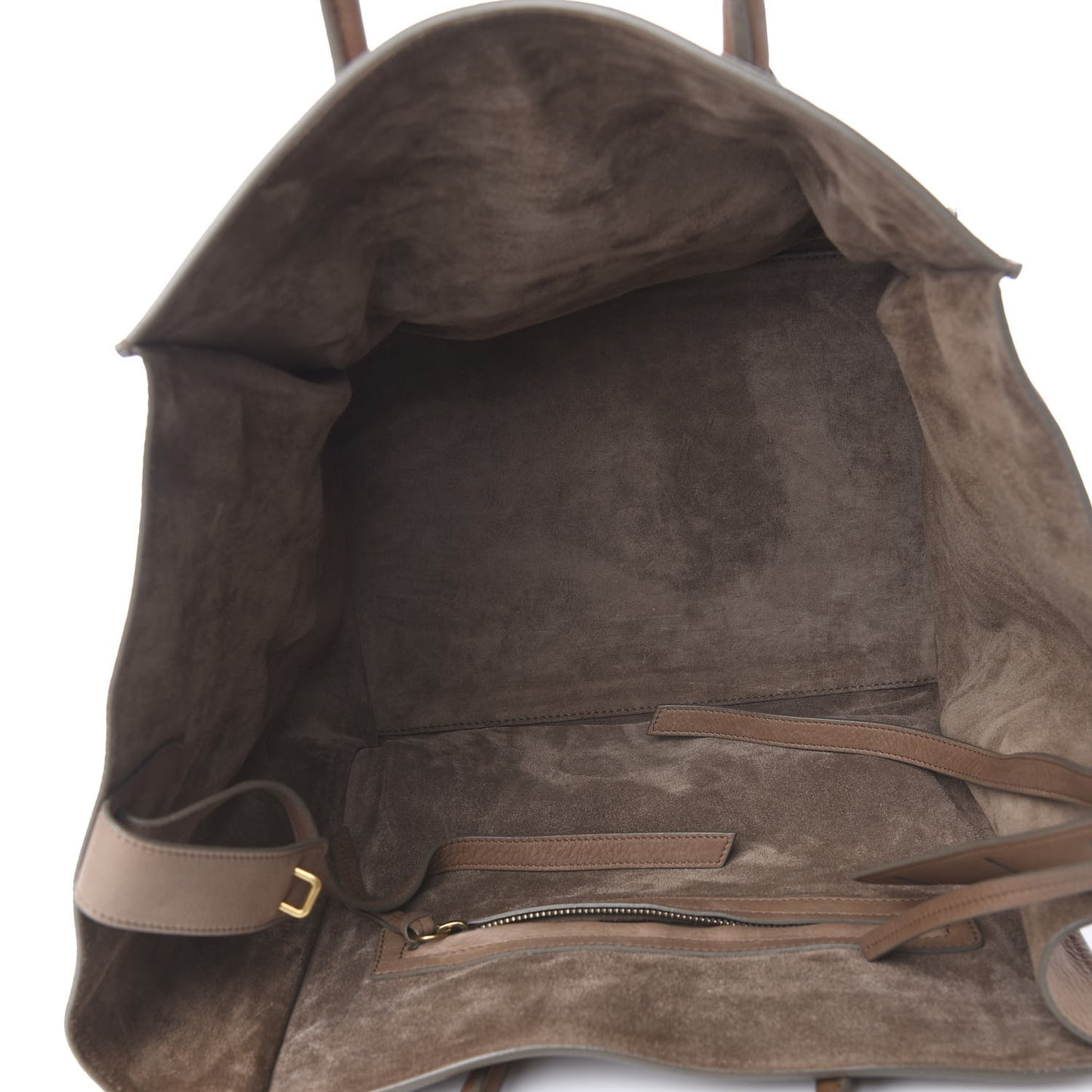Supple Calfskin Medium Phantom Luggage Taupe
