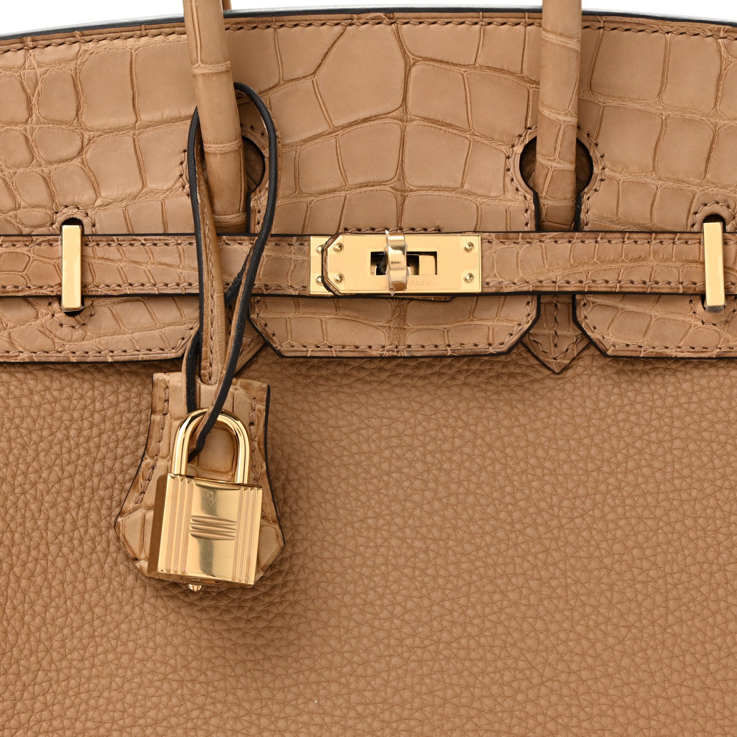 Hermes Togo Matte Alligator Birkin Touch 25 Chai 14 of 25