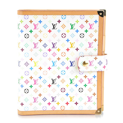 Louis Vuitton Monogram Multicolor Large Ring Agenda Cover White 1 of 7