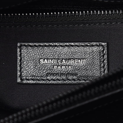 Saint Laurent Calfskin Y Quilted Monogram Medium Loulou Chain Satchel Black 6 of 10