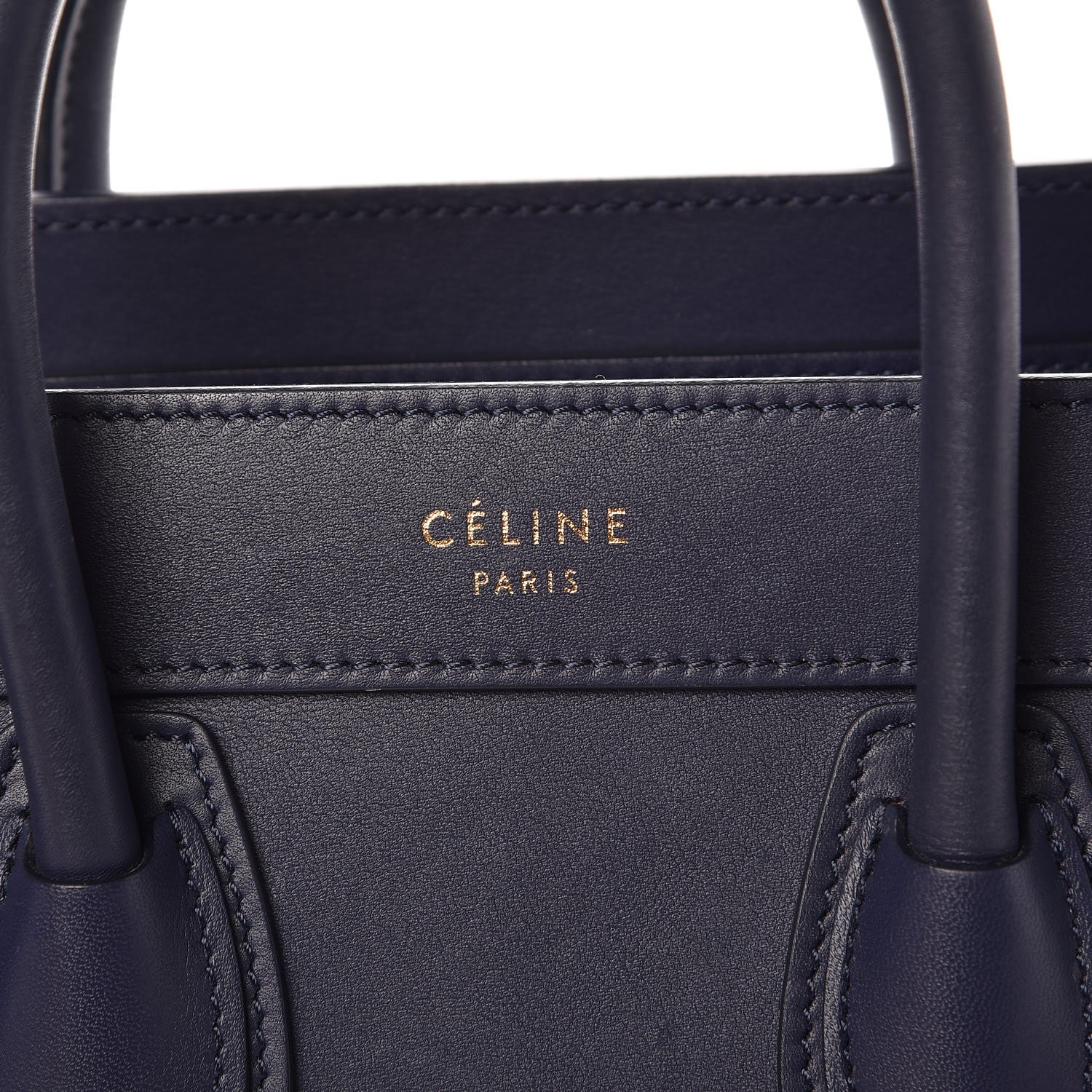 Celine Smooth Calfskin Nano Luggage Ink 6 of 10