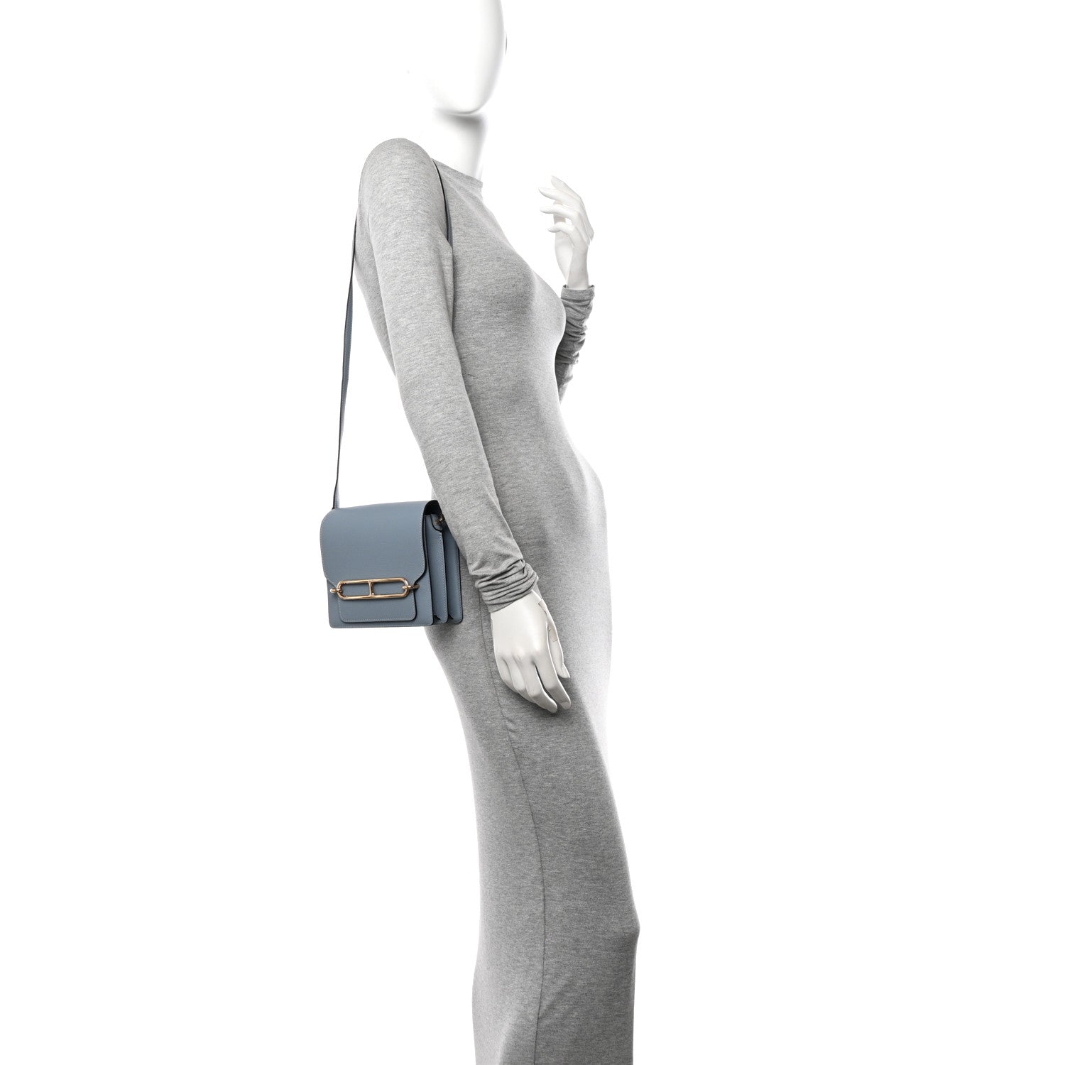 Hermes Evercolor Mini Sac Roulis Bleu Lin 2 of 10
