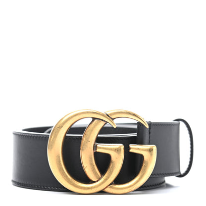 Gucci Calfskin Double G 40mm Belt 75 30 Black 1 of 5