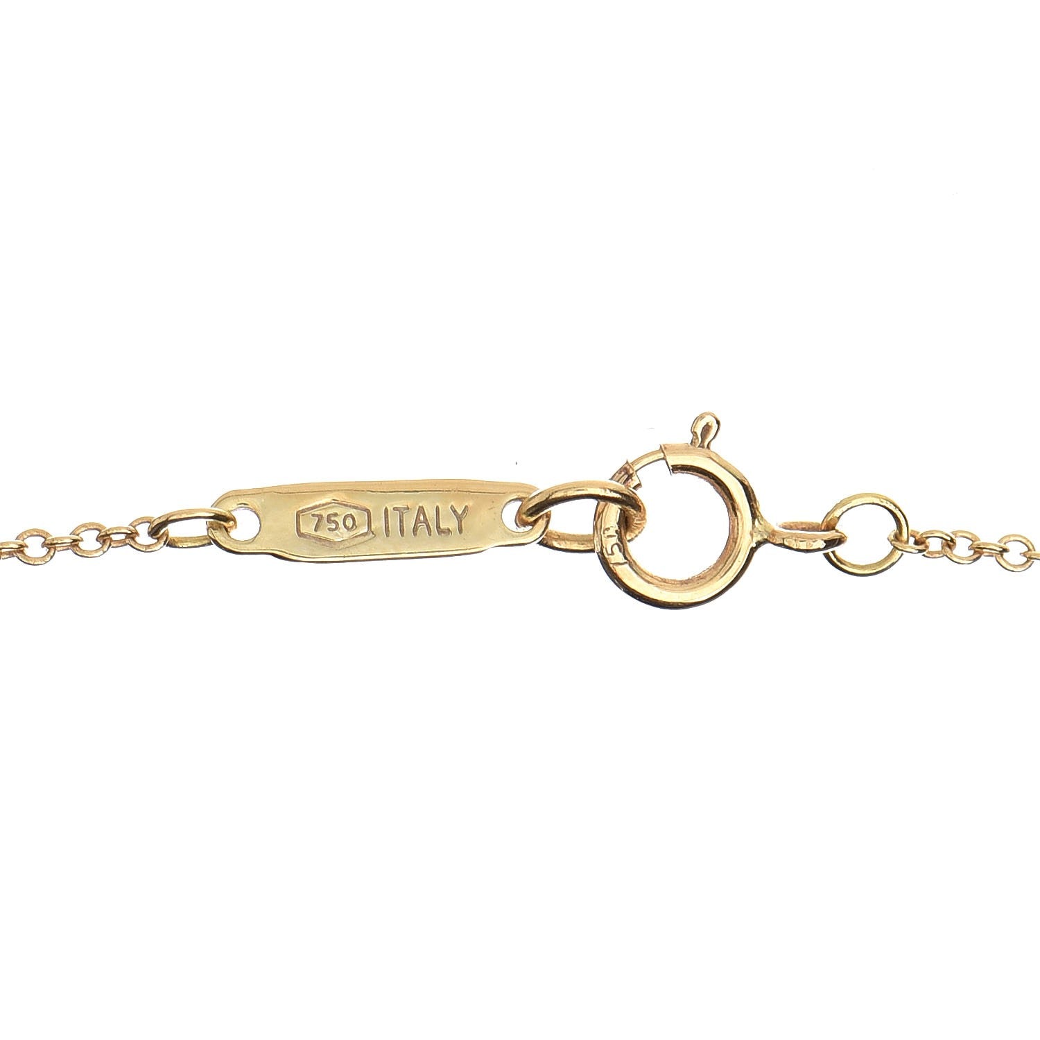 Tiffany 18K Yellow Gold Twist Bow Pendant Necklace 5 of 6