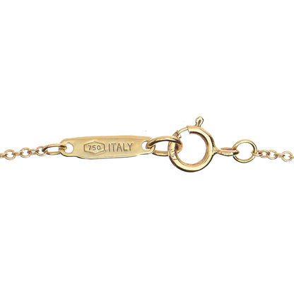 Tiffany 18K Yellow Gold Twist Bow Pendant Necklace 5 of 6