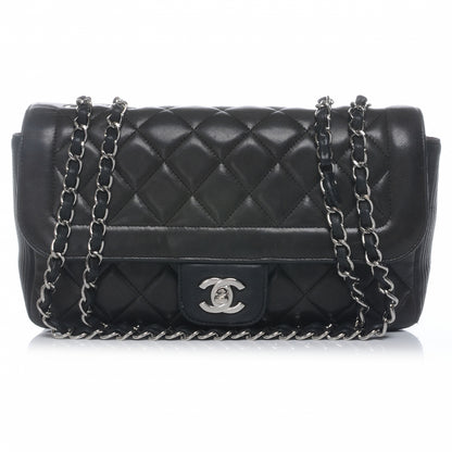 Chanel Lambskin Medium Coco Rider Flap Black 1 of 8