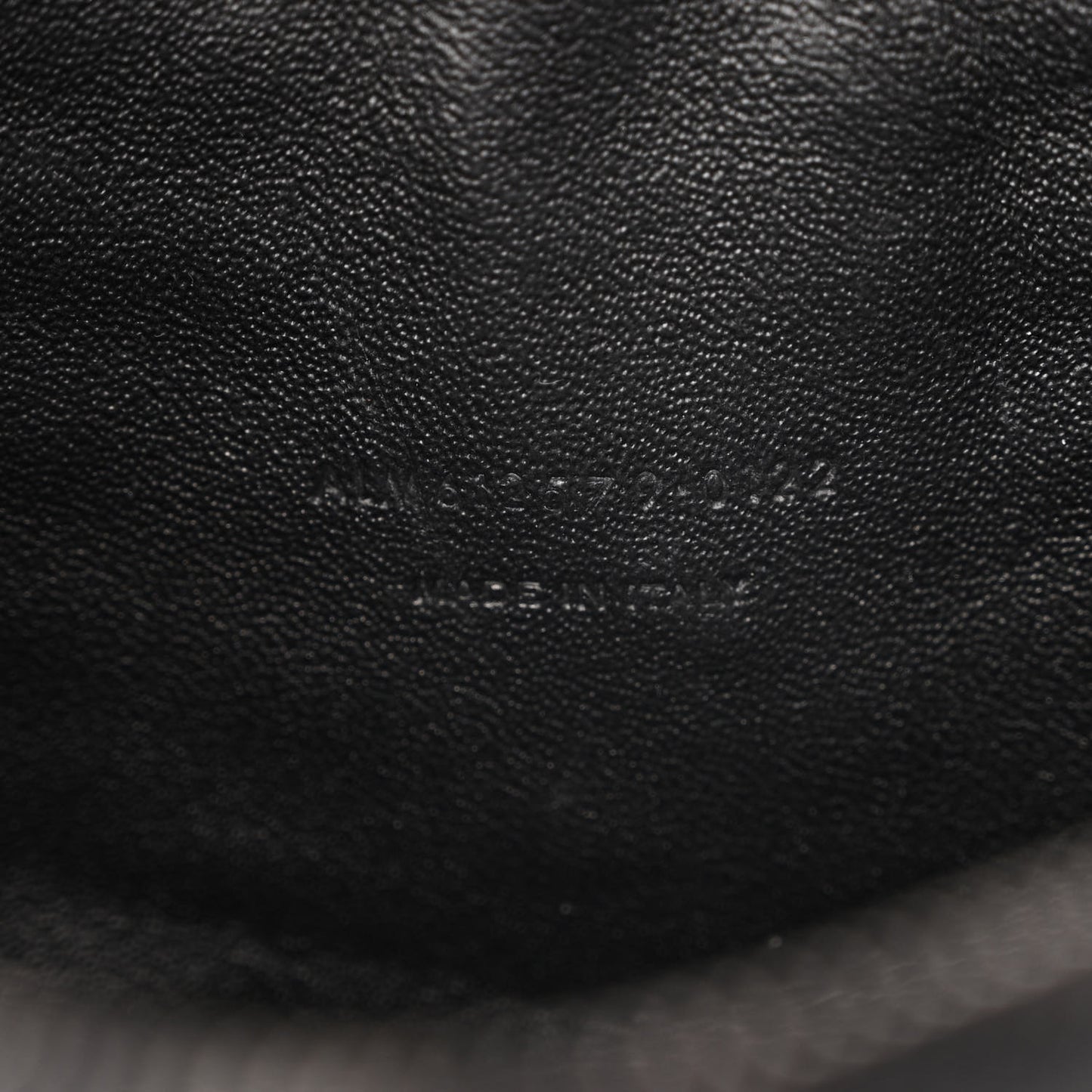 Grain De Poudre Matelasse Monochrome Monogram Mini Lou Camera Bag Black