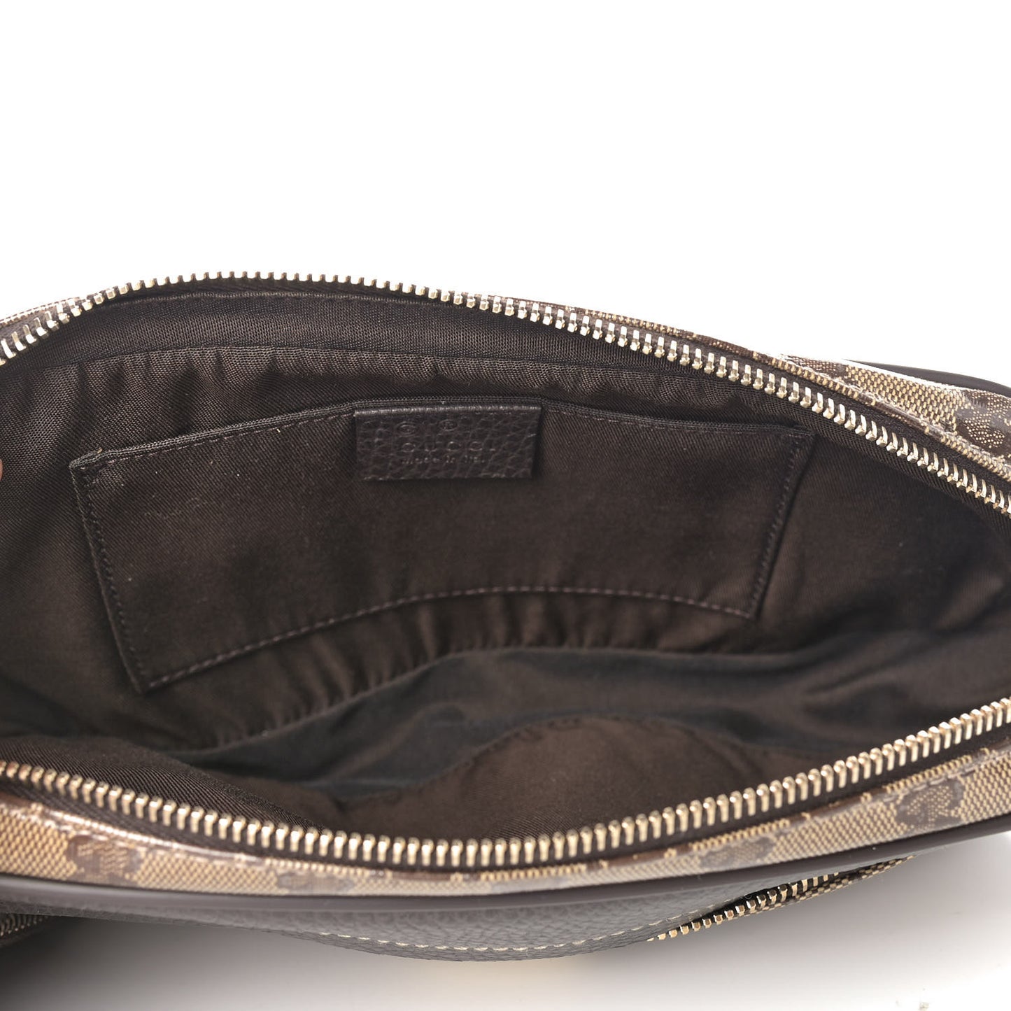 Crystal Monogram Belt Bag Brown