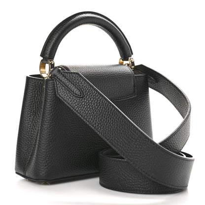 Louis Vuitton Taurillon Mini Capucines Black 3 of 9