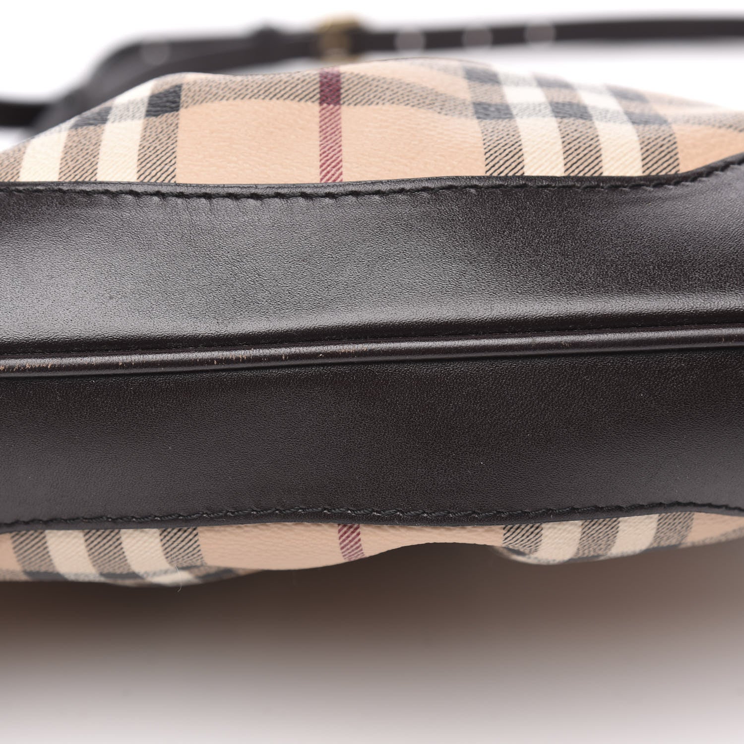 Burberry Haymarket Check Hartham Shoulder Bag Chocolate 10 of 13