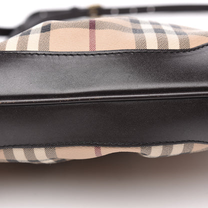 Burberry Haymarket Check Hartham Shoulder Bag Chocolate 10 of 13