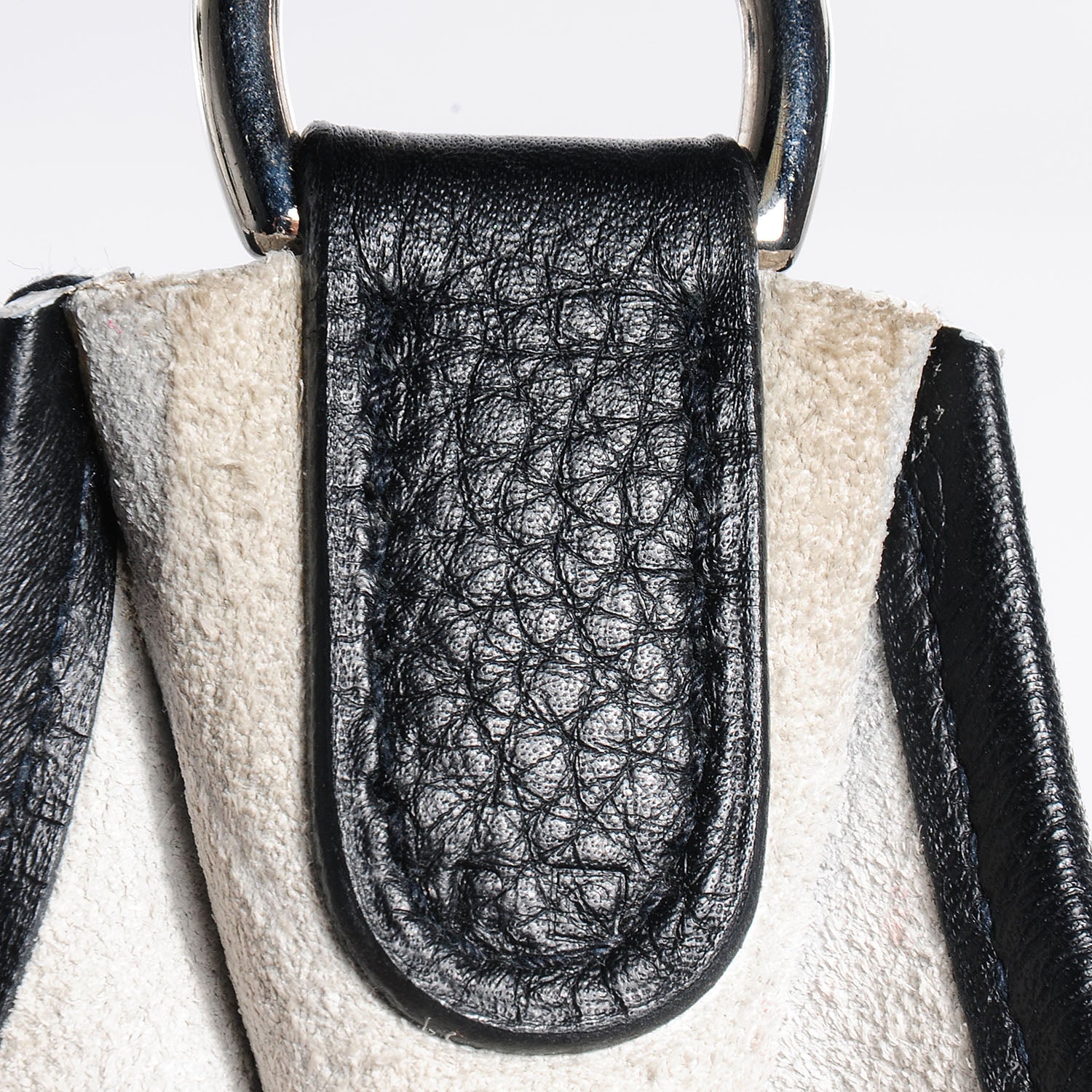 Hermes Taurillon Clemence Evelyne GM Blanc Noir 7 of 17
