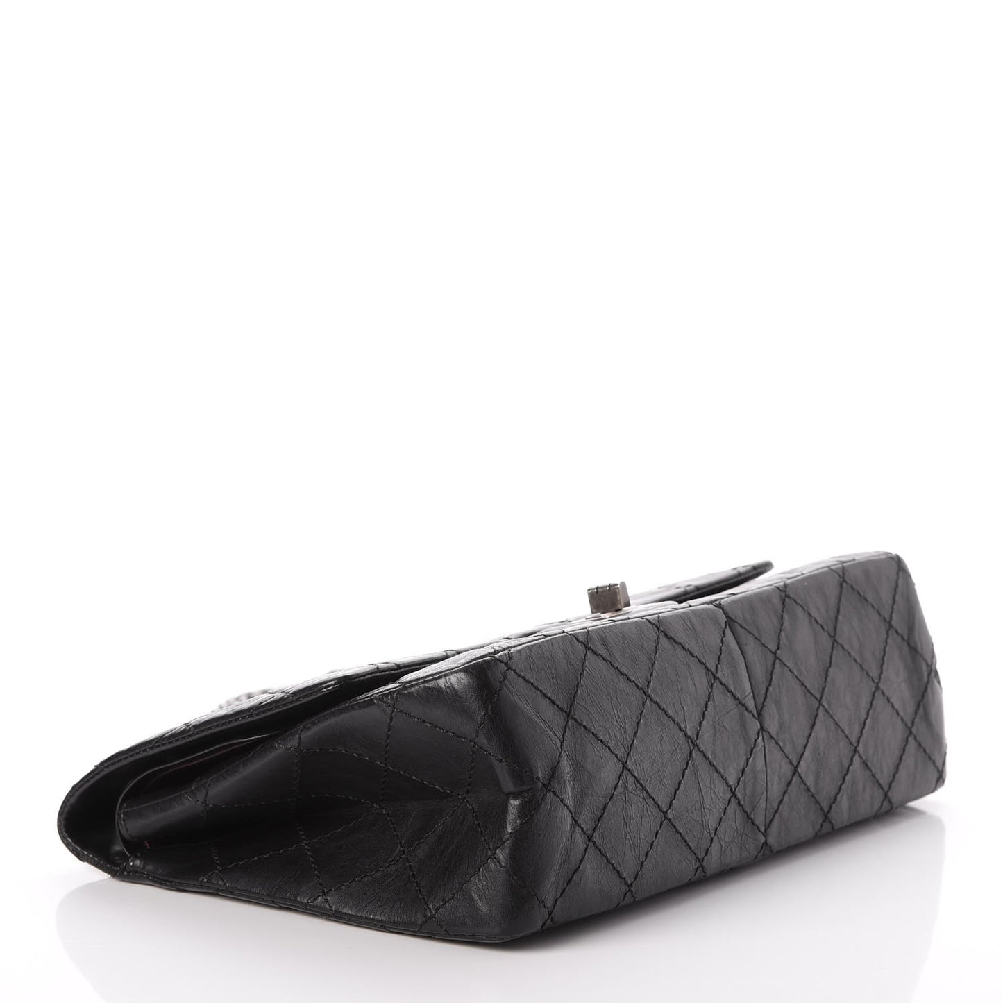 Aged Calfskin Quilted 2.55 Reissue 226 Flap Black