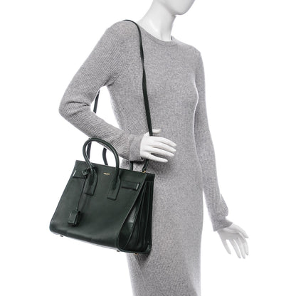 Saint Laurent Calfskin Small Sac De Jour Dark Green 2 of 8