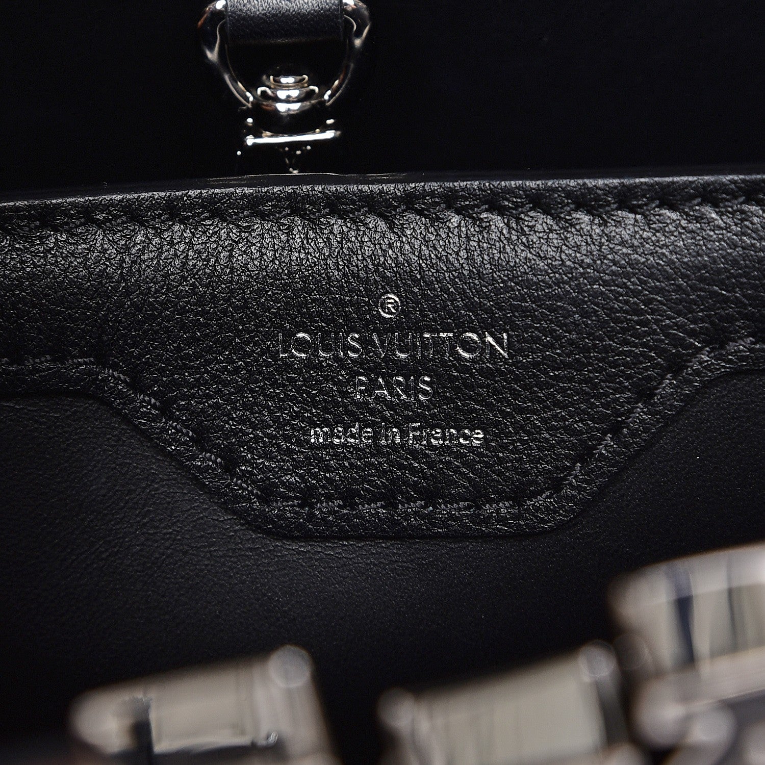Louis Vuitton Lambskin Capucines BB Wildflowers Black 7 of 7