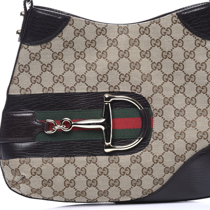Gucci Monogram Hasler Hobo Dark Brown 10 of 10