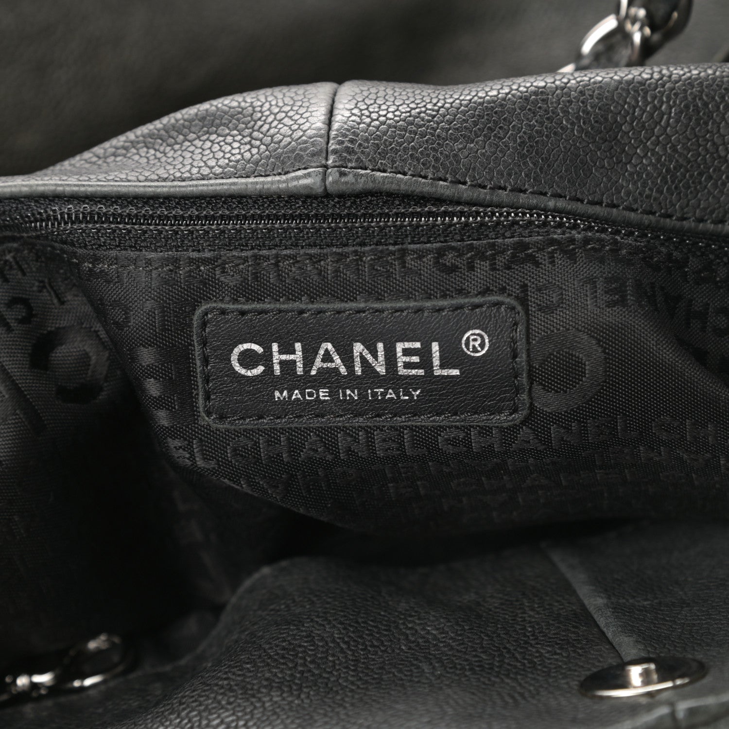 Chanel Distressed Caviar XL Coco Cabas Black 6 of 16