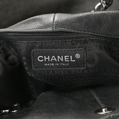 Chanel Distressed Caviar XL Coco Cabas Black 6 of 16