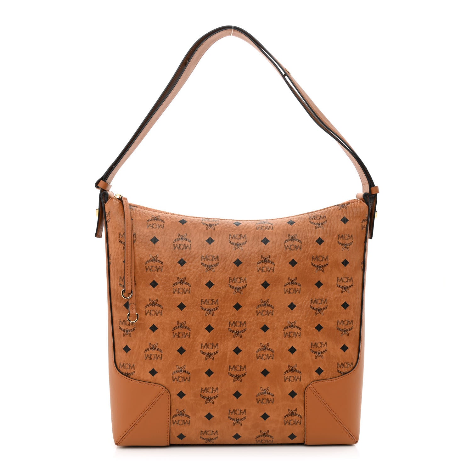 MCM Visetos Medium Klara Hobo Cognac 1 of 9