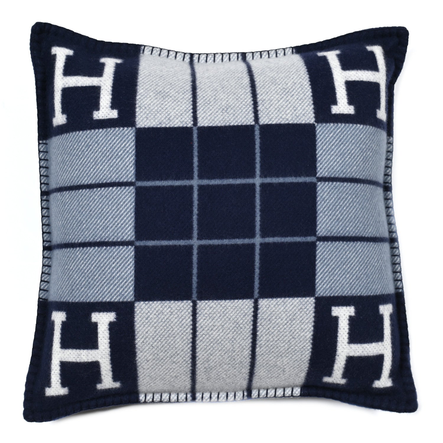 Hermes Wool Cashmere Avalon III Pillow PM Ecru Caban 1 of 3