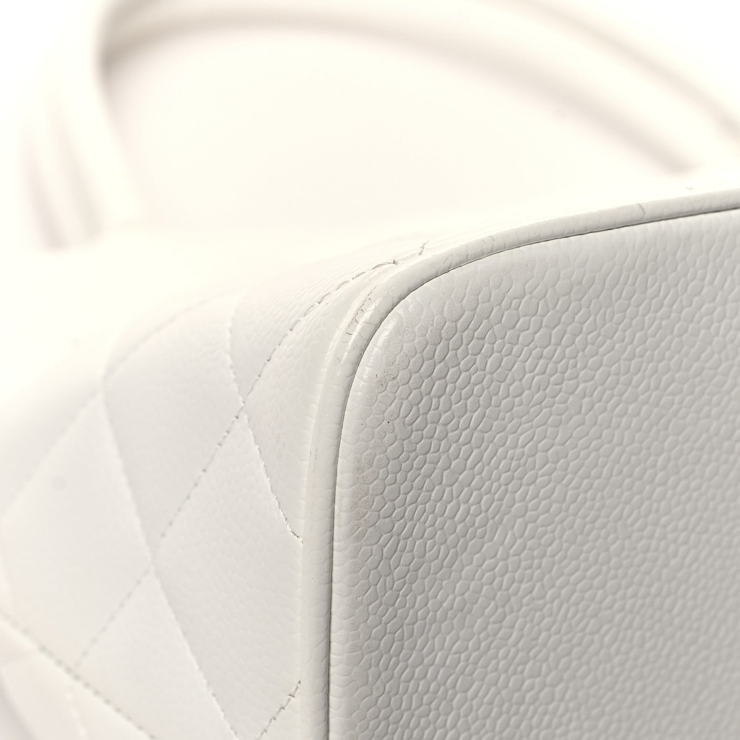 Chanel Caviar Quilted Medallion Tote White 11 of 16