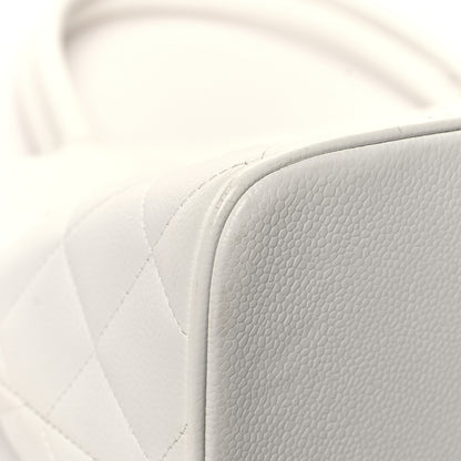 Chanel Caviar Quilted Medallion Tote White 11 of 16