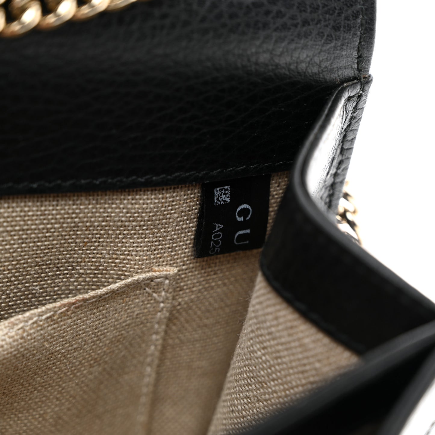 Dollar Calfskin Small Interlocking G Shoulder Bag Black