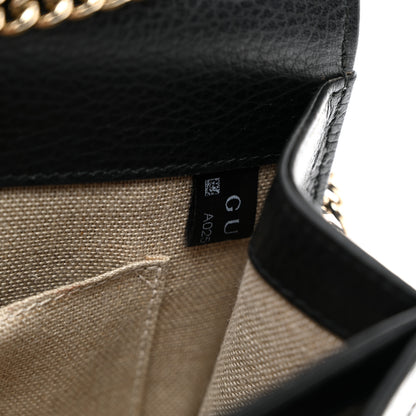 Gucci Dollar Calfskin Small Interlocking G Shoulder Bag Black 8 of 11