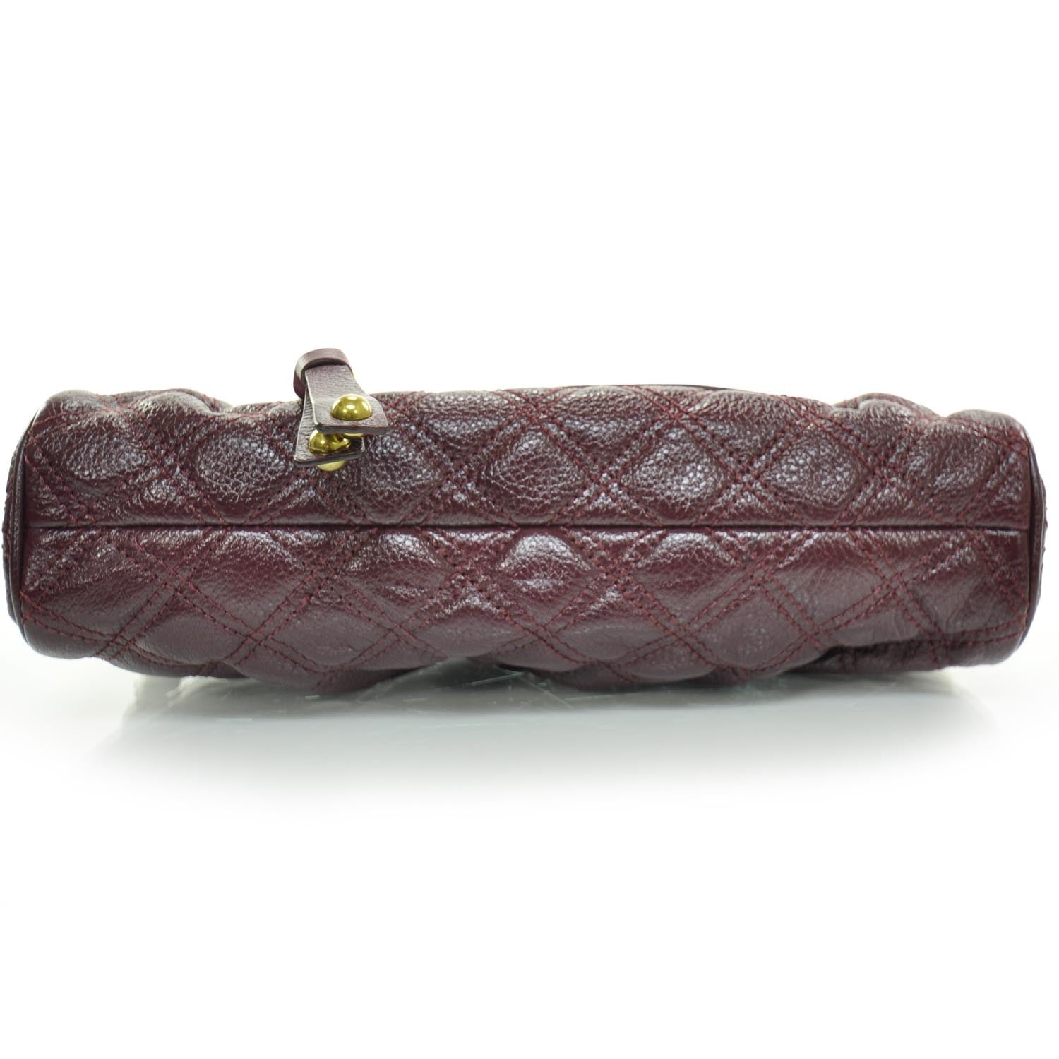 Marc Jacobs Quilted Leather East West Stam Clutch Violet 5 of 11