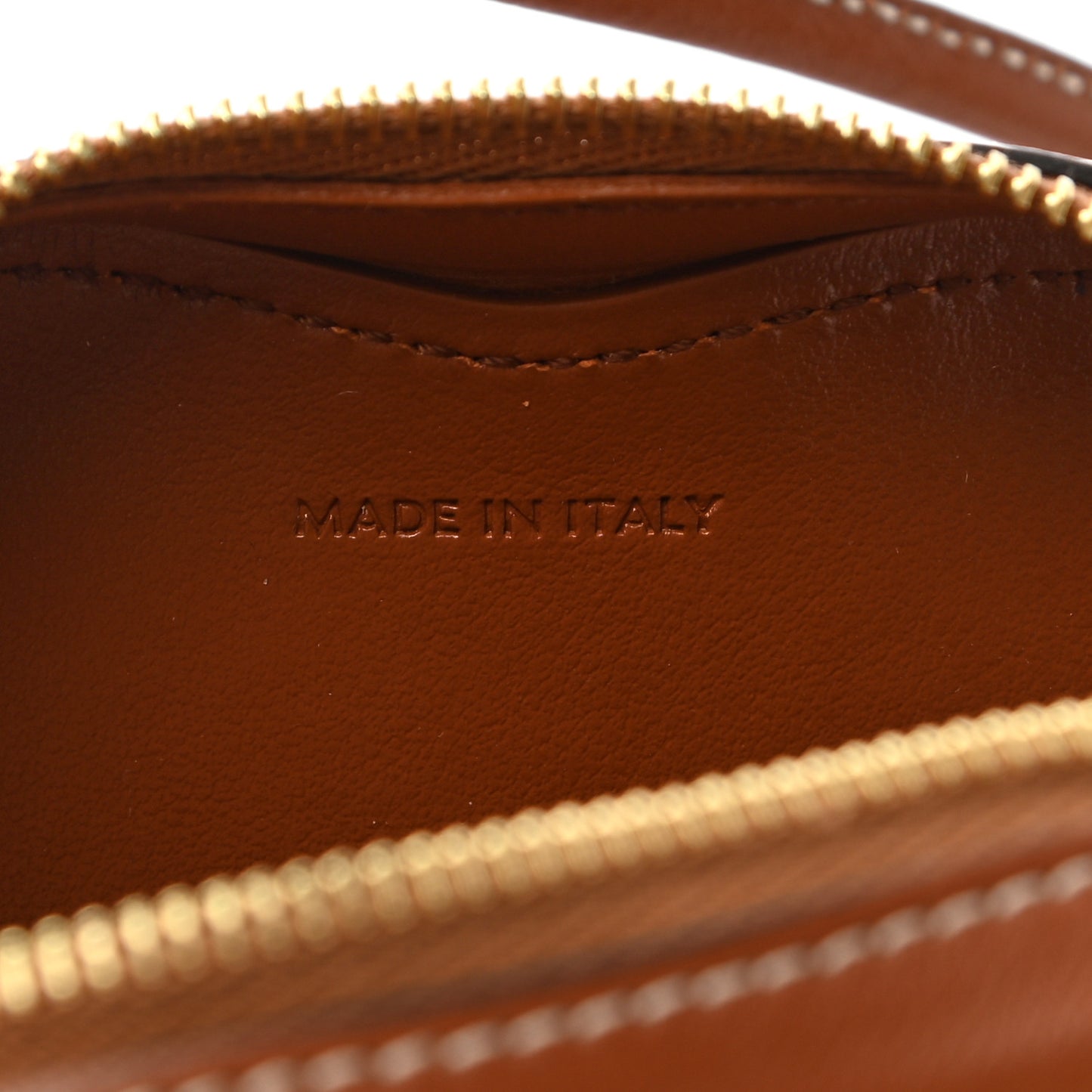Box Calfskin Micro Heart Crossbody Bag Camel