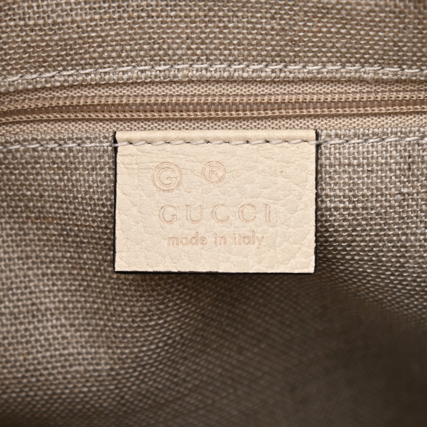 Monogram Small Bree Tote Beige White