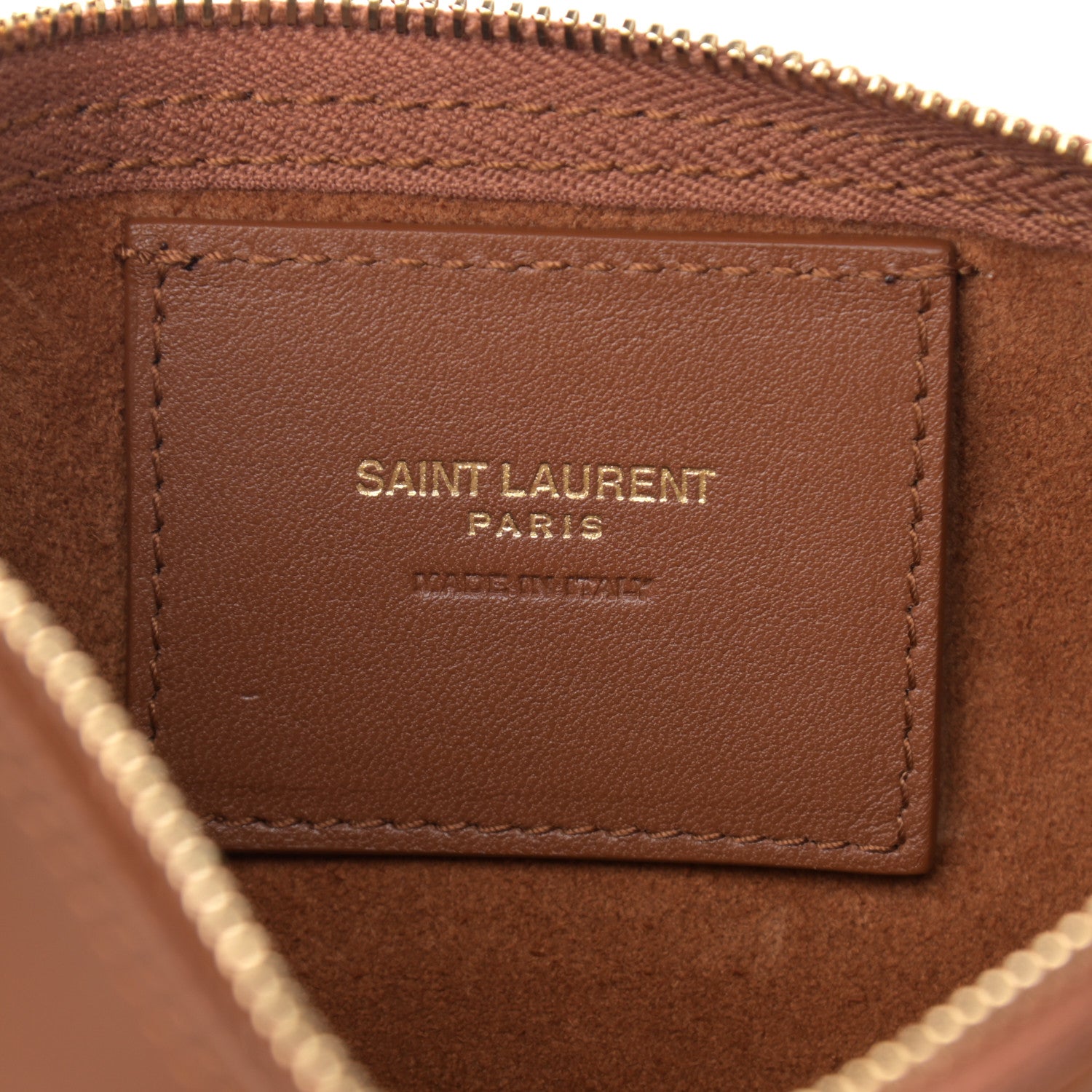 Saint Laurent Calfskin Medium Suzanne Hobo Brick 9 of 11