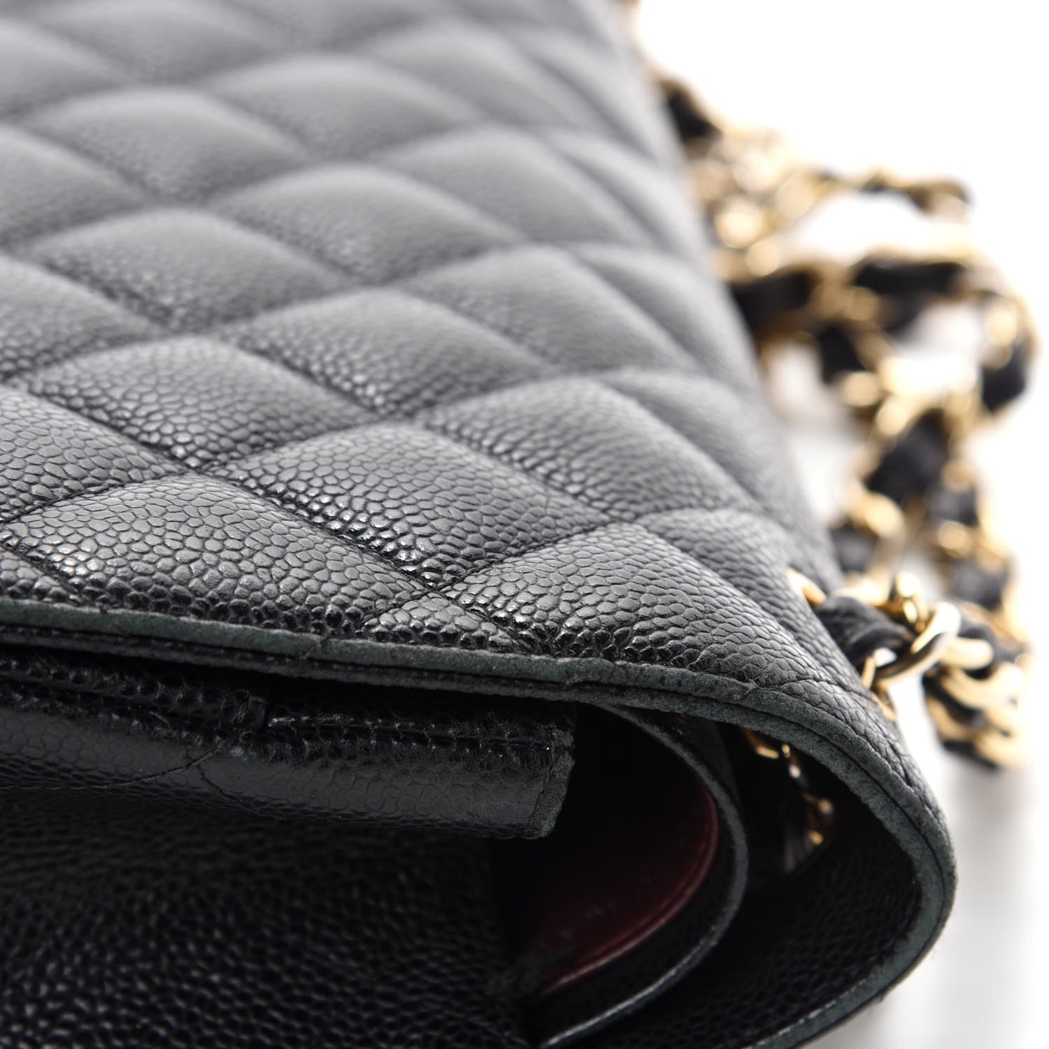 Chanel Caviar Quilted Jumbo Double Flap Black 12 of 21