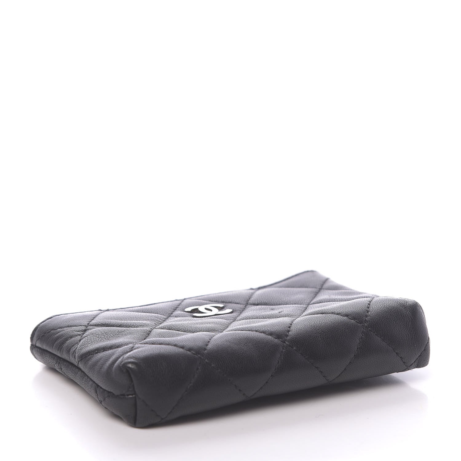 Chanel Lambskin Quilted Key Holder Case Black 4 of 10