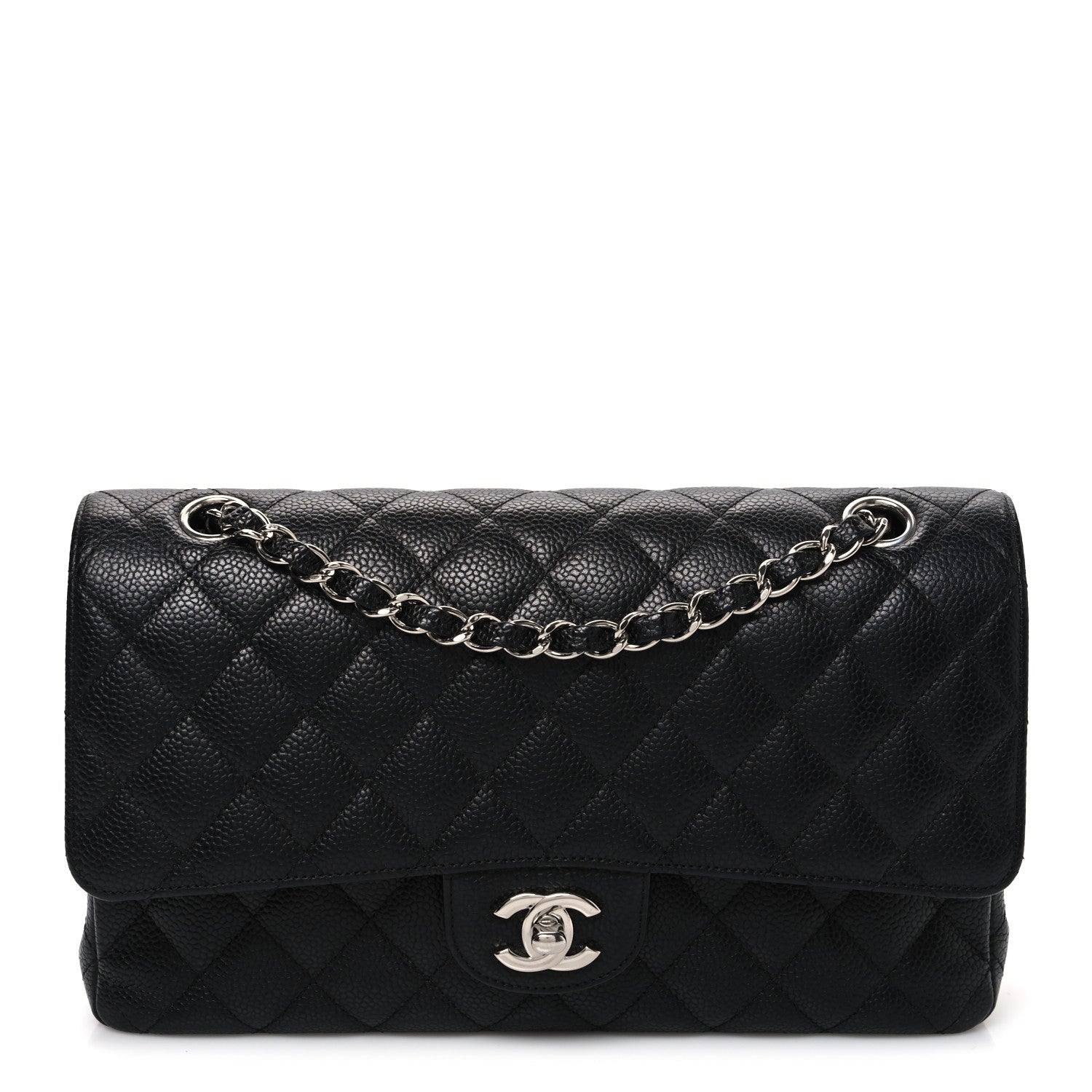 Chanel Caviar Quilted Medium Double Flap Black 1 of 11