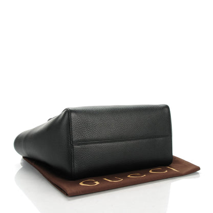 Gucci Pebbled Calfskin Small Swing Tote Black 4 of 6