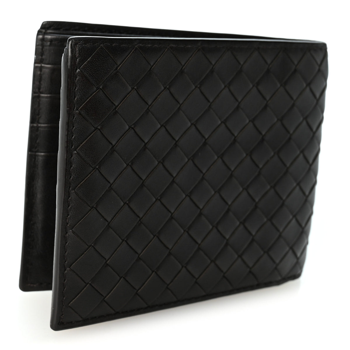 Bottega Veneta Nappa Intrecciato Bi-Fold Wallet Ebano 3 of 7