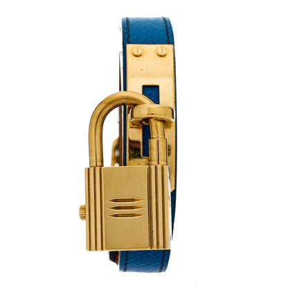 Hermes Stainless Steel Courchevel 20mm Kelly Cadena Quartz Watch Bleu France 2 of 6