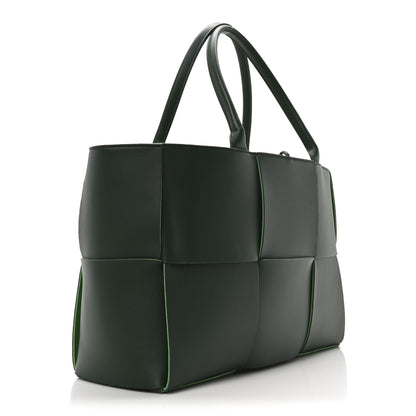Bottega Veneta Calfskin Maxi Intrecciato Medium Arco Tote Raintree 4 of 10