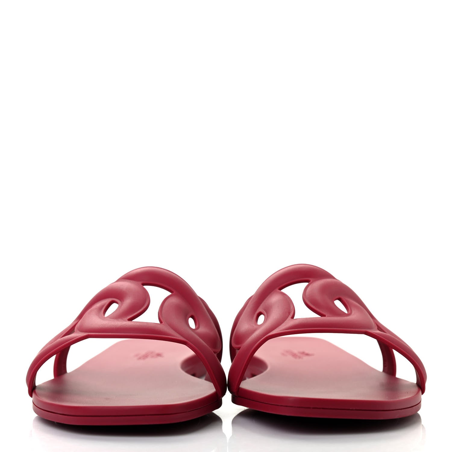Hermes Rubber Aloha Sandals 39 Rose Baie 2 of 8