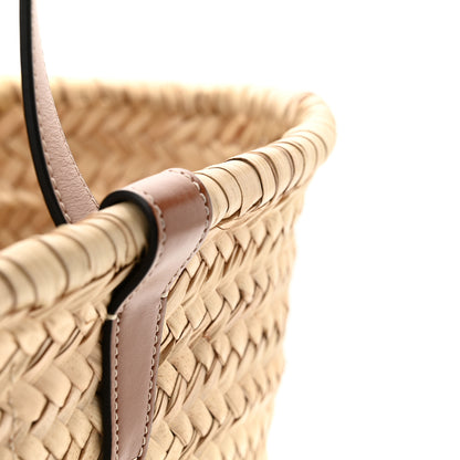 Celine Raffia Calfskin Triomphe Medium Panier Tan 13 of 15