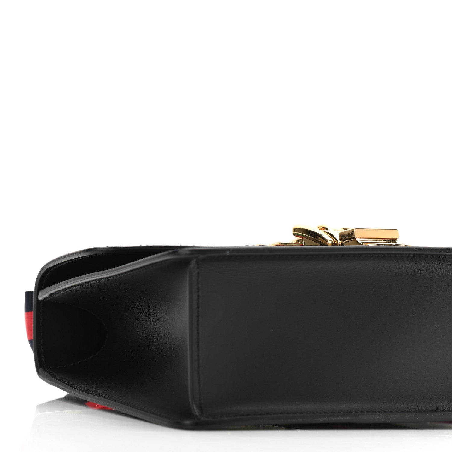 Gucci Calfskin Small Sylvie Shoulder Bag Black 10 of 11