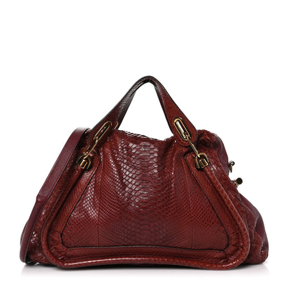 Chloe Snakeskin Large Paraty Red 1 of 10