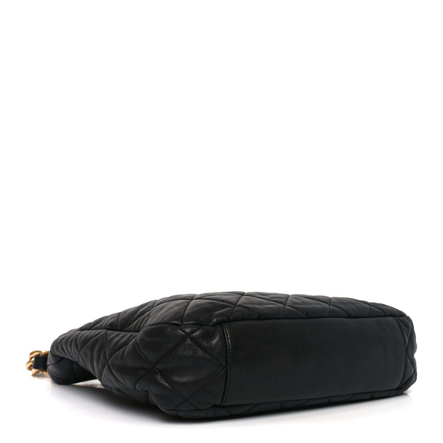 Chanel Lambskin Quilted Large CC Funky Town Hobo Black 3 of 10