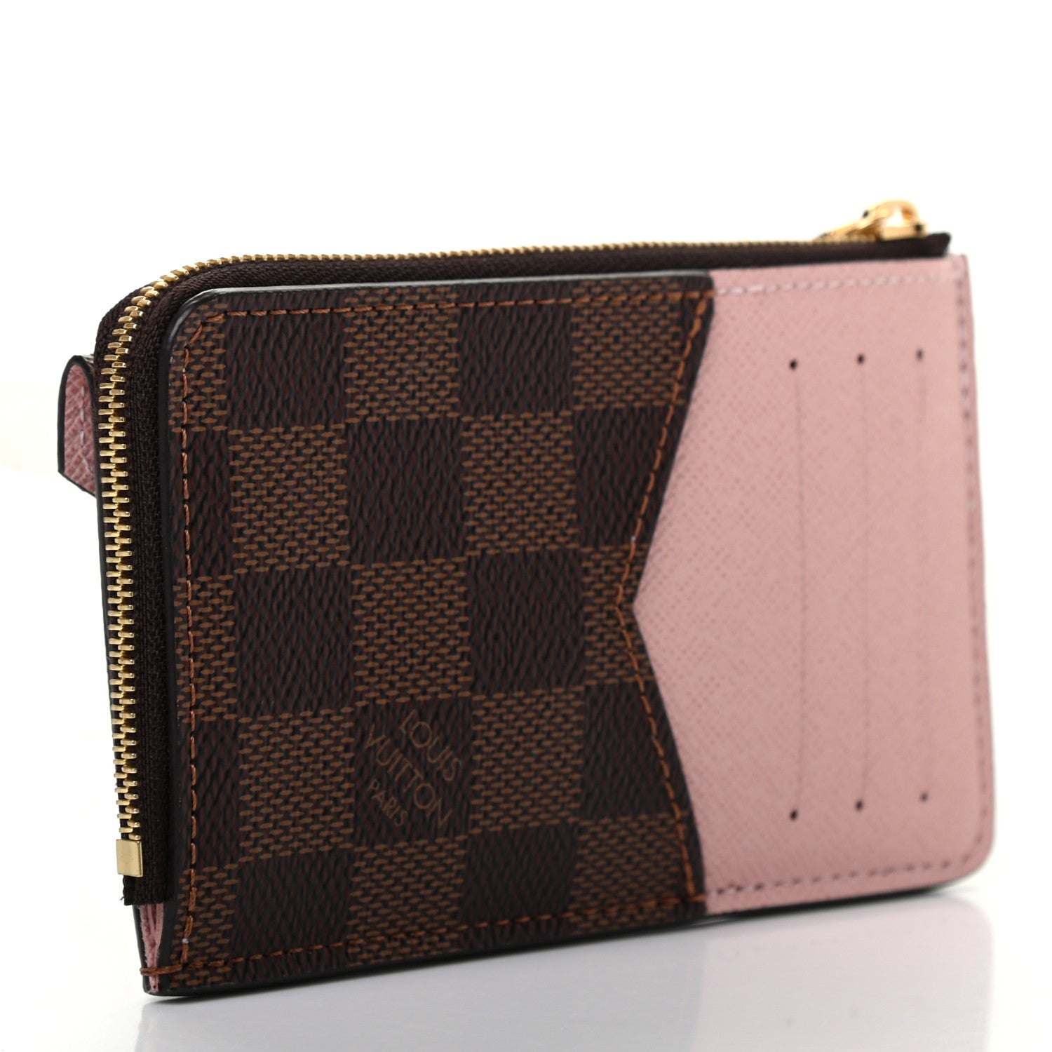 Louis Vuitton Damier Ebene Recto Verso Card Holder Rose Ballerine 3 of 6