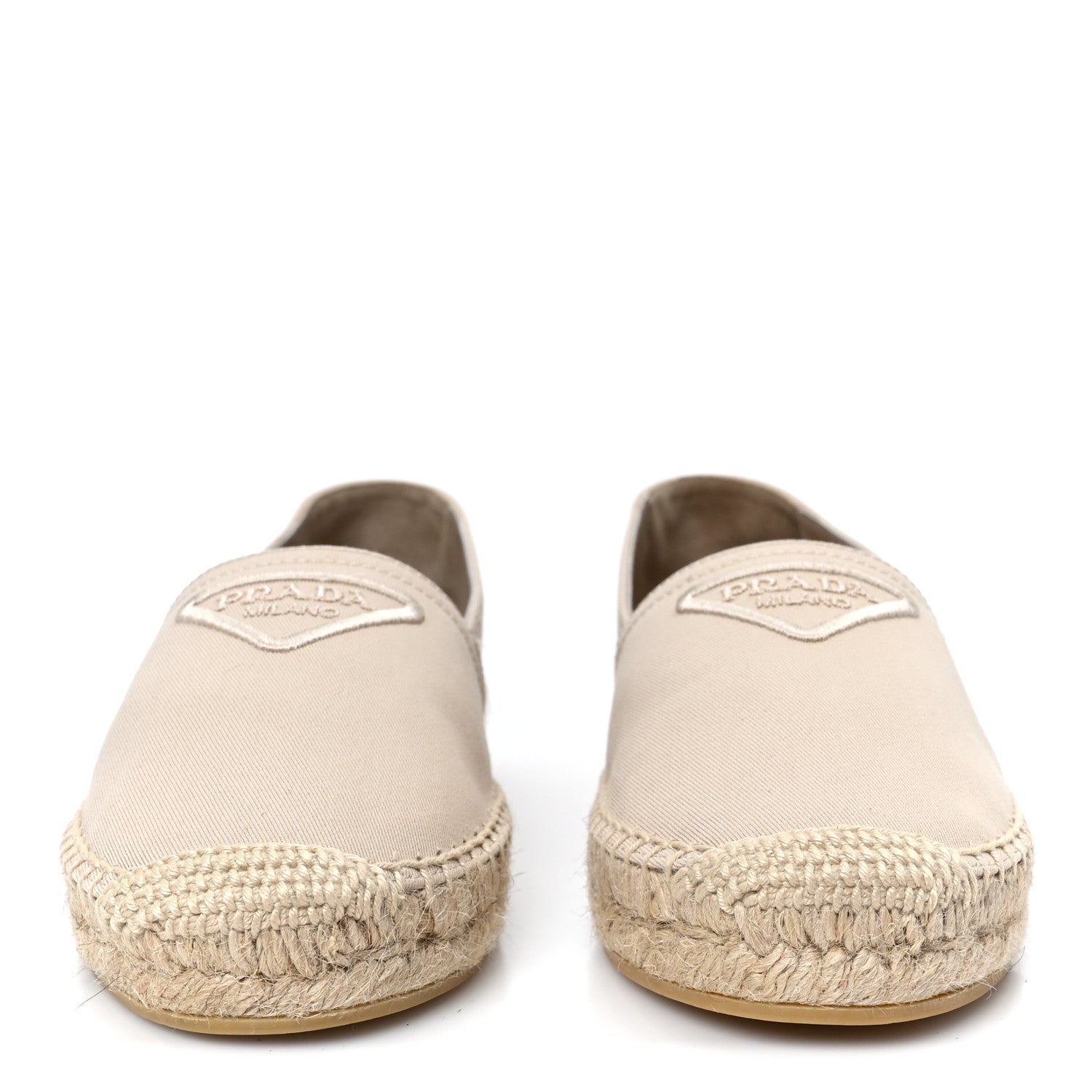 Prada Gabardine Logo Espadrilles 36 Corda 3 of 10