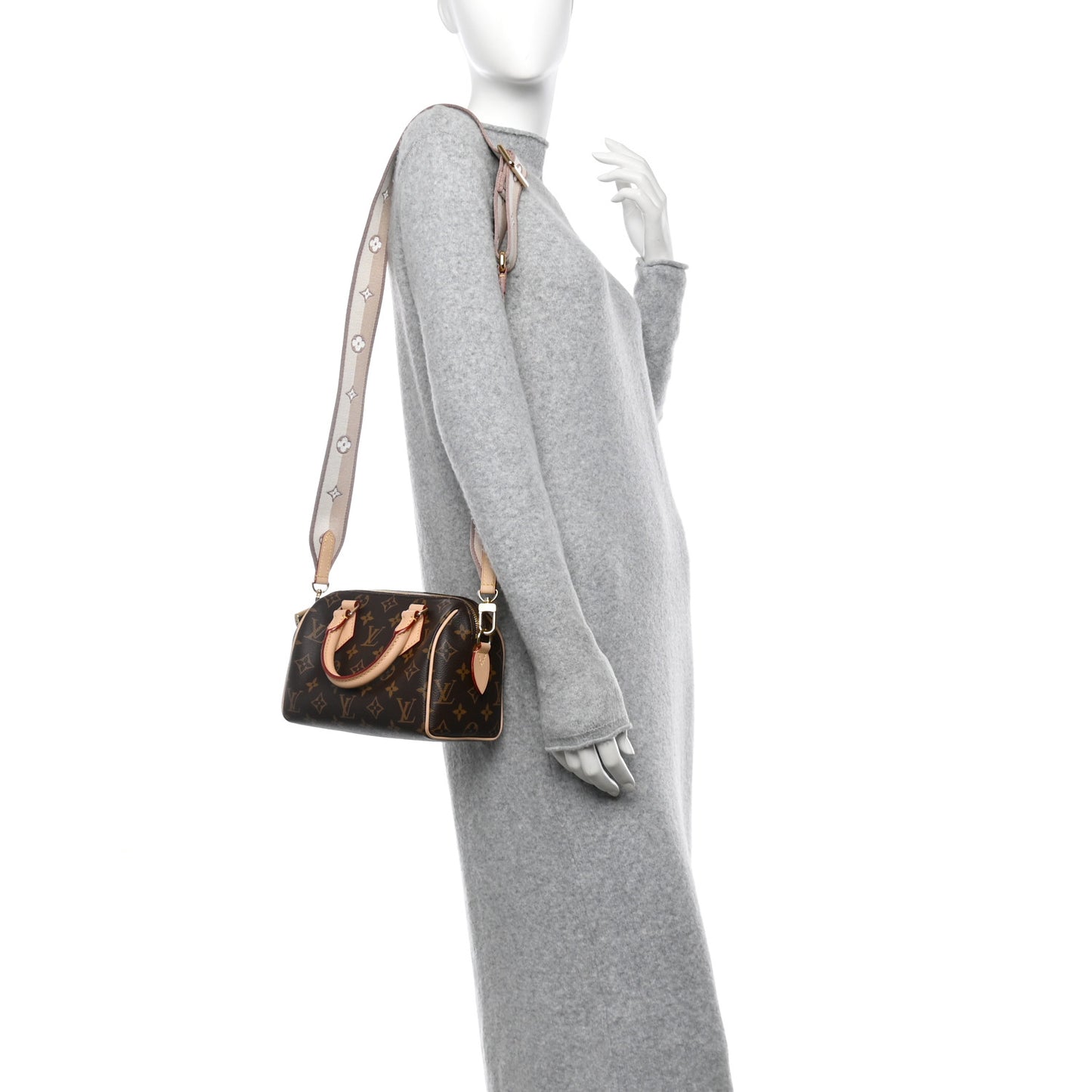 Monogram Speedy Bandouliere 20 Beige