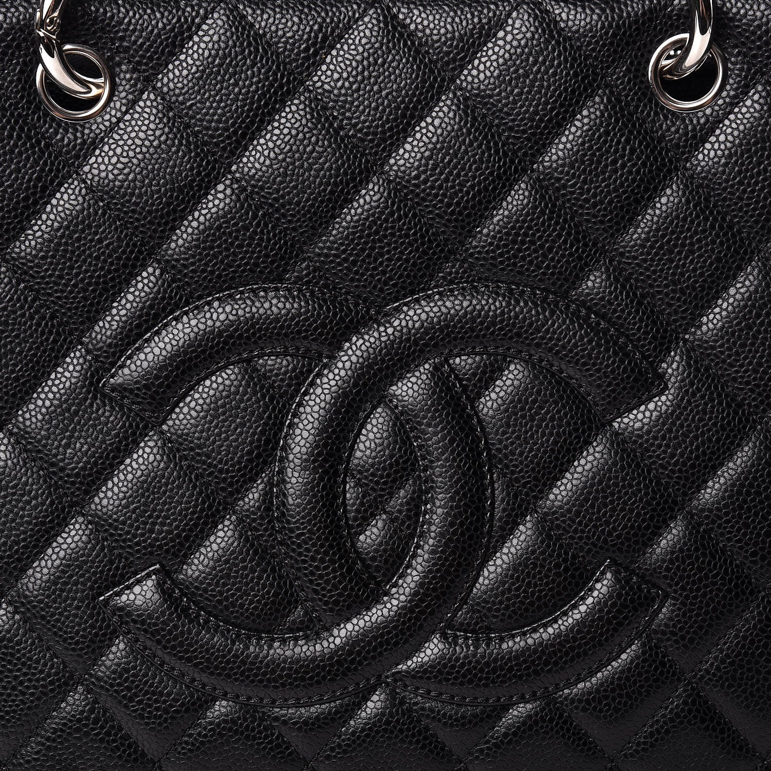 Chanel Caviar Quilted Grand Shopping Tote GST Black 8 of 11