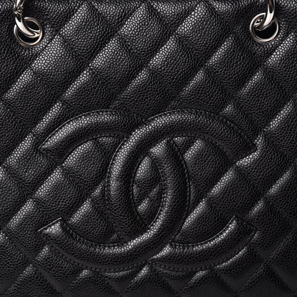 Chanel Caviar Quilted Grand Shopping Tote GST Black 8 of 11